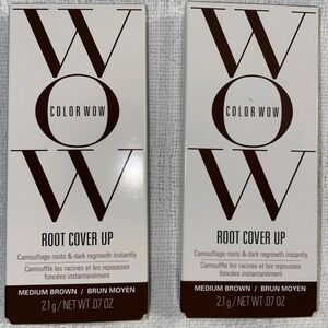 2 NIB Color Wow  Root Cover Up, 0.07oz - Medium Brown
